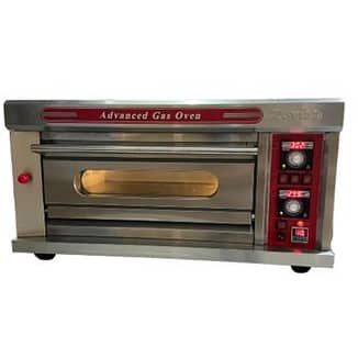 1 deck 1 tray gas pizza oven